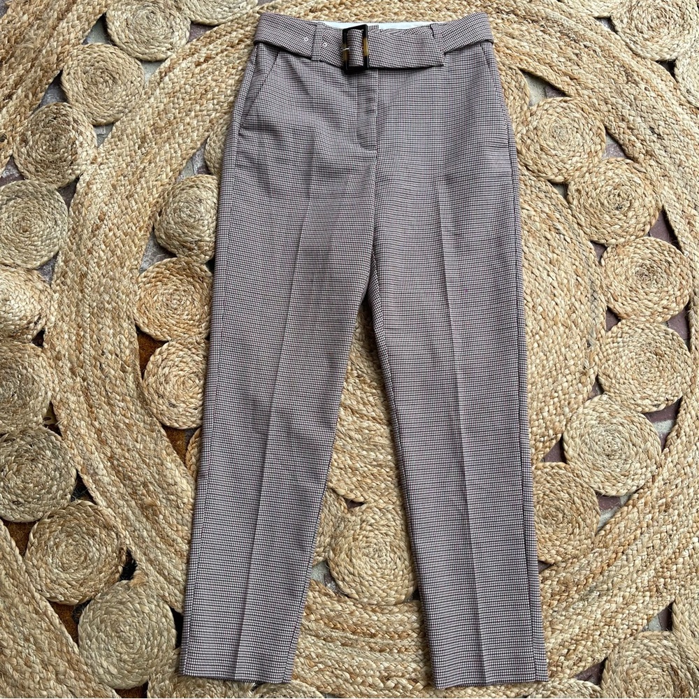 Women's Aritzia Babaton Atelier Waker Check Pants Size 2
